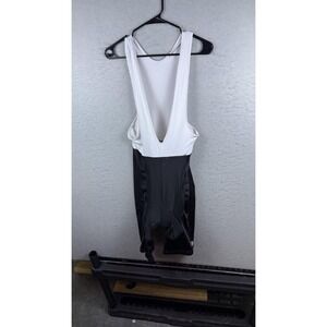 BiC Cycling Bib Shorts Mens XL Black White Padded Gel Seat Bike Wear Shorts‎